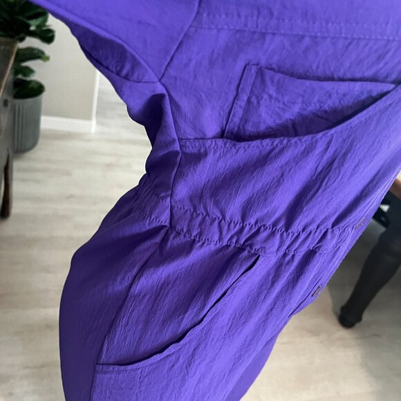 DEE of California Button Front Ankle Length Long Sleeve Purple Jumper - Picture 2 of 7